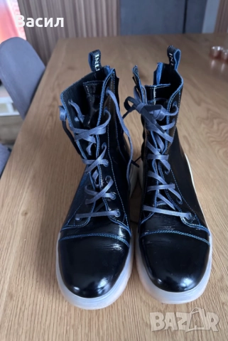 Боти от Естествена кожа "Martini", снимка 3 - Дамски боти - 52343277