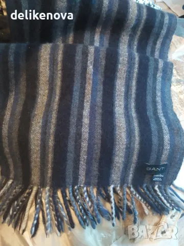 Нов!.Кашмир GANT Original Made in Scotland 150/28 см., снимка 7 - Шалове - 47319650