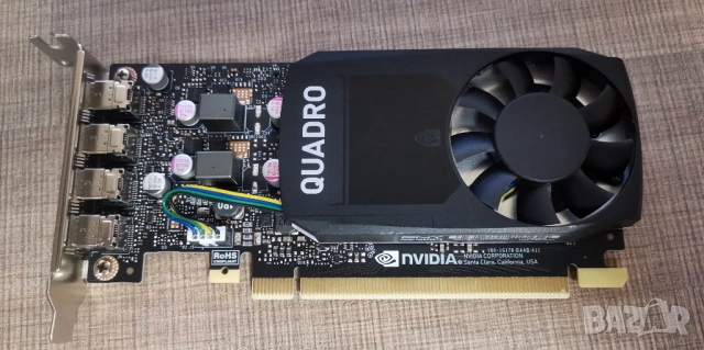 видеокарта Nvidia Quadro P1000 4Gb DDR5 with low profile bracket