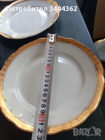 Български порцелан Китка Нови Пазар големи чинии 6 бр., снимка 7 - Антикварни и старинни предмети - 51054820