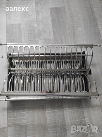 Чисто нов Сушилник(отцедник )inox за чинии  в 50 см горен кухненски  шкаф , снимка 4 - Аксесоари за кухня - 40630347