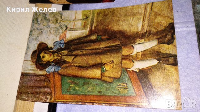 ЛОТ ЧЕТИРИ Стари БЪЛГАРСКИ ПОЩЕНСКИ КАРТИЧКИ ТЕМА ИЗОБРАЗИТЕЛНО ИЗКУСТВО КАРТИНИ 32819, снимка 4 - Филателия - 38662439