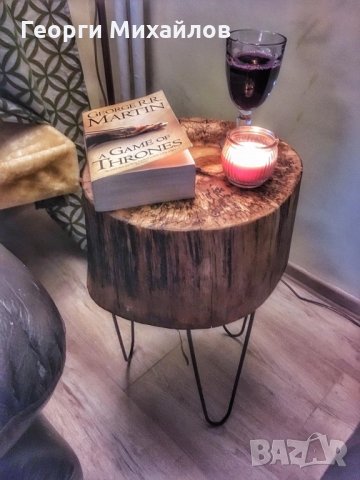 Помощна маса,пън, табуретка,нощно шкафче, снимка 12 - Маси - 26441831