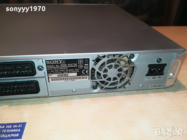 SONY RDR-HX-720 HDD/DVD RECORDER, снимка 15 - Плейъри, домашно кино, прожектори - 29066923