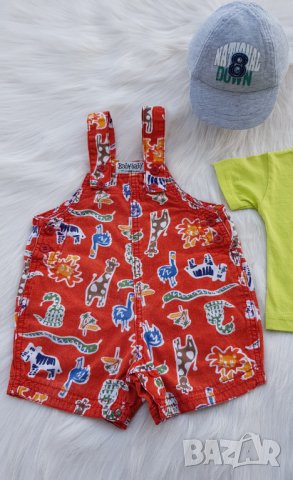 Бебешки гащеризон H&M тениска и шапка 3-6 месеца, снимка 7 - Бебешки гащеризони - 33445997