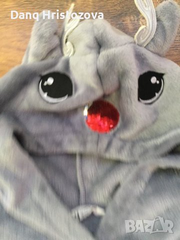 Топъл пухкав суитчър на НМ за 12-14г, снимка 4 - Детски анцузи и суичери - 37471394