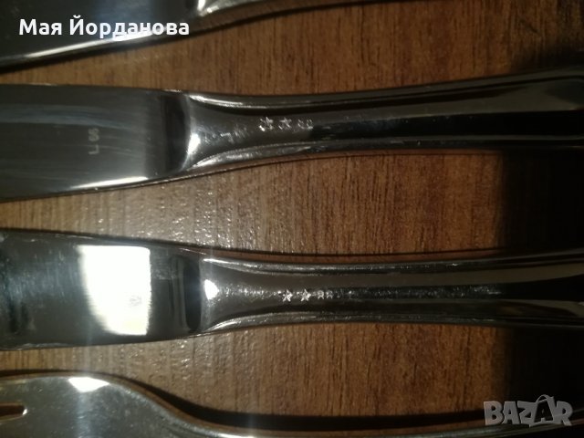 Посребрен комплект вилици и ножове за храна, снимка 3 - Прибори за хранене, готвене и сервиране - 35408357