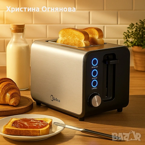 Тостер Midea MT-RW2L20W, снимка 8 - Тостери - 53058613