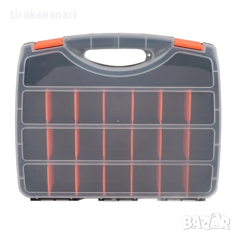 Органайзер с 21 отделения за инструменти и крепежни елементи