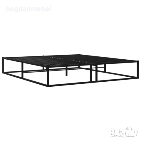 Sonata Рамка за легло, черна, метал, снимка 2 - Спални и легла - 53562860