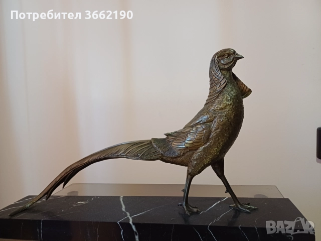 Бронзов фазан, снимка 3 - Декорация за дома - 52514230