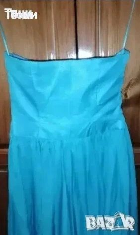 Небесно Синя Официална Рокля Нова XS , снимка 6 - Рокли - 50471509