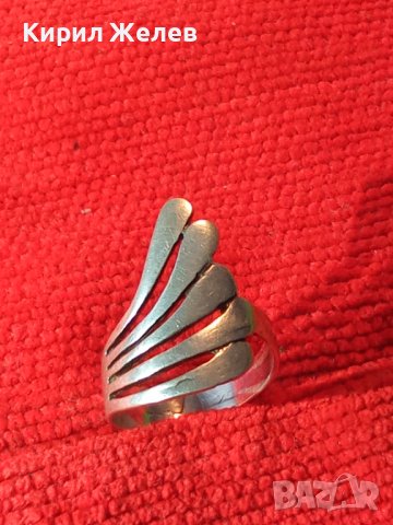КРАСИВ ВИНТИДЖ СРЕБЪРЕН АРТ ПРЪСТЕН СРЕБРО 925 РЪЧНА МАЙСТОРСКА ИЗРАБОТКА 27330, снимка 2 - Пръстени - 36870759