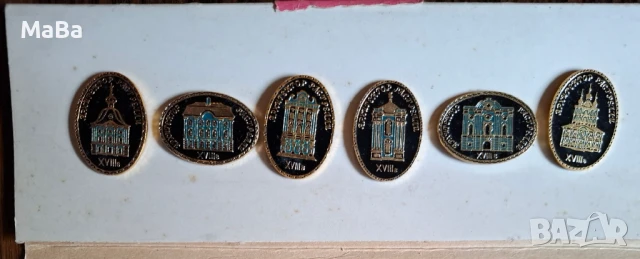 Лот 6 бр. съветски значки - архитект Рострели, неизползвани, снимка 2 - Колекции - 50795045