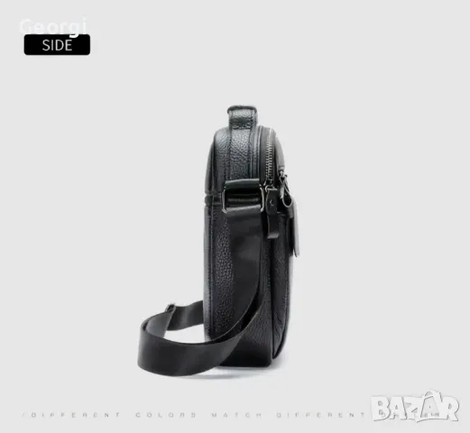 Мъжка практична и стилна бизнес чанта /Черна естествена кожа!, снимка 14 - Чанти - 49307558