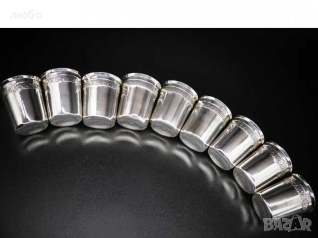 Комплект Сребърни Чашки-Minerva Франция Проба Сребро 950 , снимка 6 - Други ценни предмети - 38081432