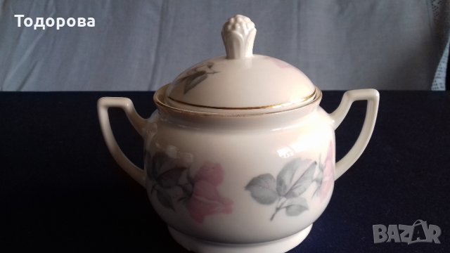 Порцеланова захарница, снимка 2 - Антикварни и старинни предмети - 32420950