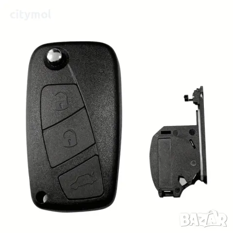 Кутийка за ключ с 3 бутона и острие SIP22 за FIAT 500, Punto, Stilo, Ducato, Panda, Doblo, Bravo, снимка 5 - Аксесоари и консумативи - 50380704