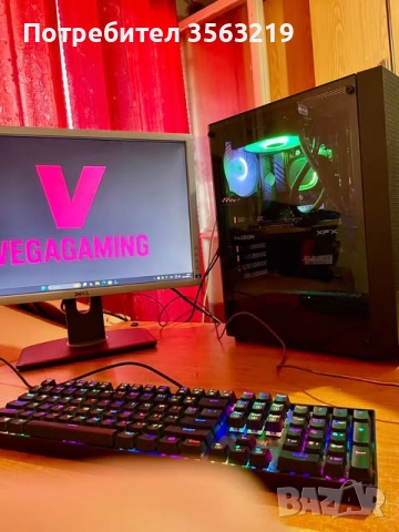 НОВ/гаранция Геймърски компютър – Ryzen 7 5700/RX 6600/16GB/NVMe 1TB, снимка 4 - Геймърски - 52424794
