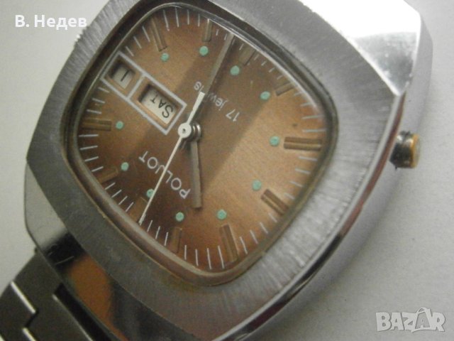 POLJOT, 23 jewels, made in USSR, day-date quickset!, снимка 4 - Мъжки - 43240460