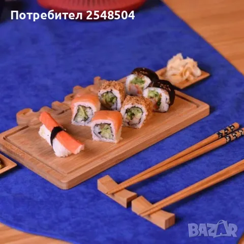 Плато за суши 7 части, снимка 4 - Прибори за хранене, готвене и сервиране - 48153886