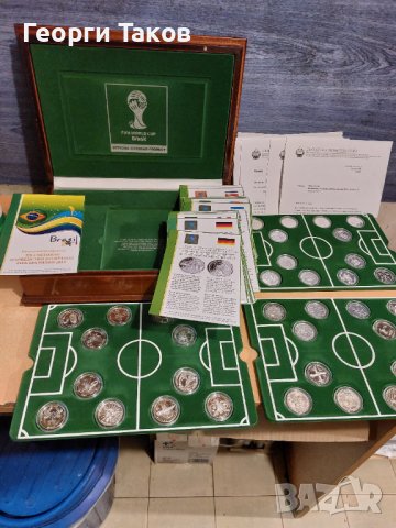 Възпоменателна колекция монети. Световно първенство Бразилия, снимка 6 - Колекции - 43191889