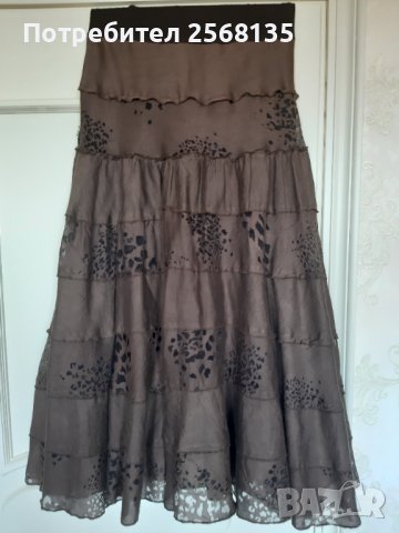 Шикозна ПОЛА с Дантелени Ефекти ЛЕН+Оригинална БЛУЗА-Комплект Лято, снимка 2 - Костюми - 39964257