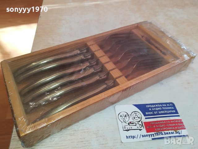 LAGUIOLE-FRANCE 6 ВИЛИЦИ В ДЪРВЕНА КУТИЯ 1212231619, снимка 2 - Антикварни и старинни предмети - 43381002