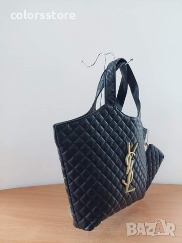 Луксозна черна чанта YSL код DS-T54E, снимка 2 - Чанти - 41789696