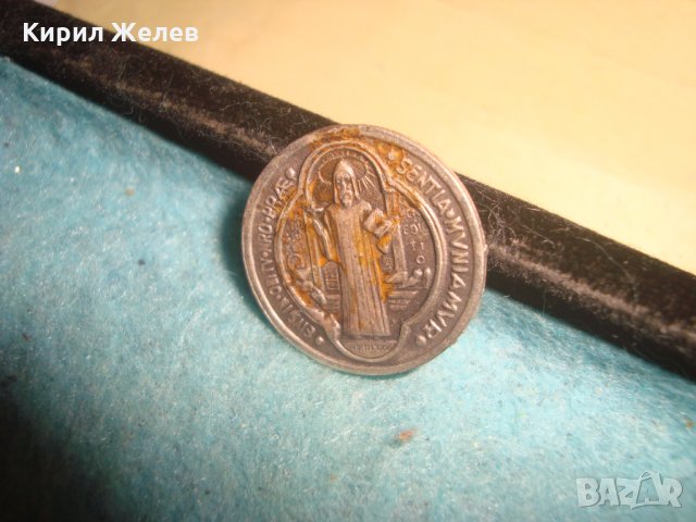 СТАРА СРЕБЪРНА или ПОСРЕБРЕНА МИНИАТЮРНА ИКОНКА РЯДКА ИТАЛИЯ ДВУСТРАННА РЕЛЕФНА МАЙСТОРСКА 25471, снимка 7 - Други ценни предмети - 35538581