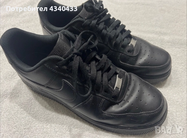 Nike Air Force 1 Black, снимка 2 - Маратонки - 52952796