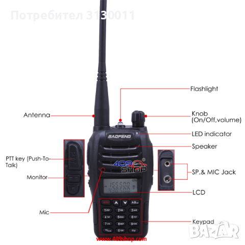Нова Мобилна радиостанция уоки токи Baofeng B5 PMR DTMF, CTCSS, DCS 136-174 400-520, снимка 10 - Оборудване и аксесоари за оръжия - 36376695