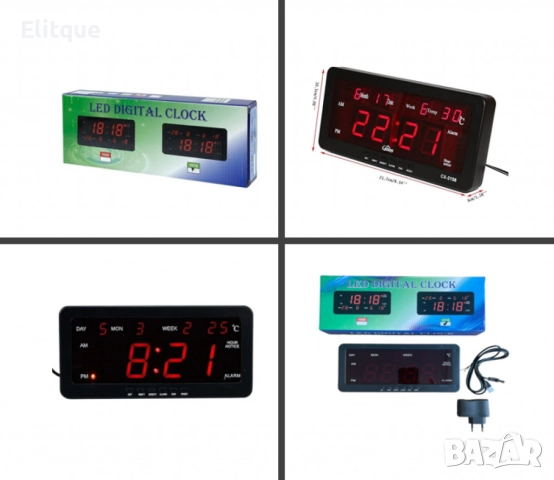 Настолен LED часовник, снимка 2 - Други стоки за дома - 52815653