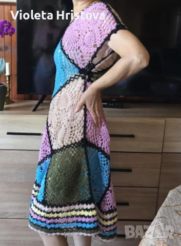 Дамска цветна рокля, снимка 1