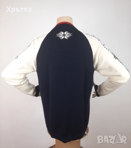 Dale of Norway Geilo - Оригинален мъжки пуловер с цип размер XL, снимка 5 - Пуловери - 52514812