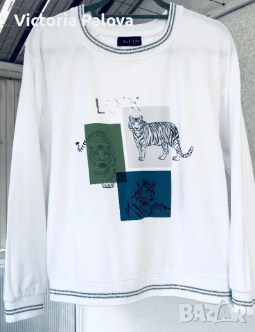 Свитшот с тигрови принтове  LOOXENT PETER HAHN, снимка 17 - Блузи с дълъг ръкав и пуловери - 52434241