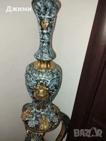 антична анфура кана със стойка, снимка 4 - Антикварни и старинни предмети - 47844088