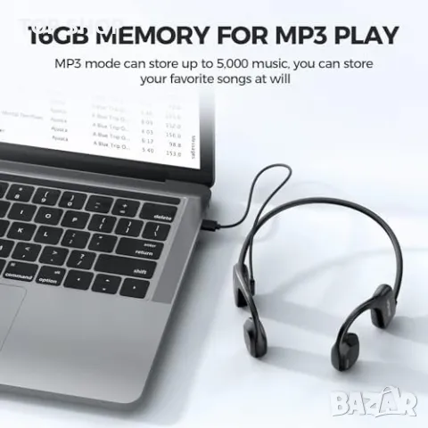 Нови Водоустойчиви Bluetooth Безжични слушалки Спортни костна проводимост, снимка 7 - Слушалки, hands-free - 49444158