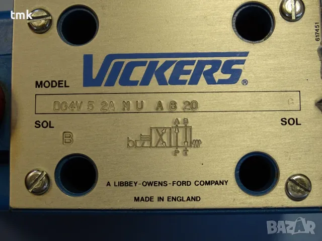 Хидравличен разпределител Vickers DG4V52AMUA620 Solenoid Control Valve 110V 315Bar, снимка 3 - Резервни части за машини - 49813717