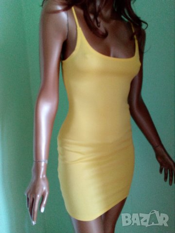 Наситеножълта лятна рокля размер ХС, снимка 3 - Рокли - 28895638