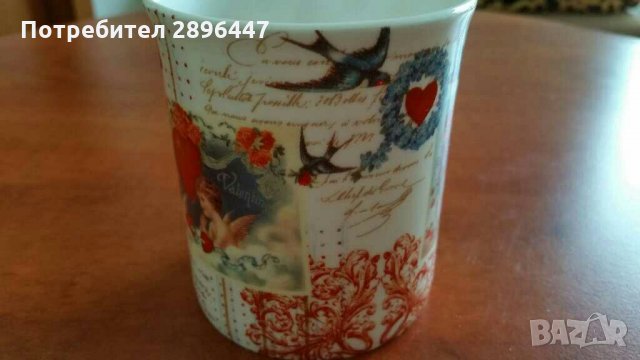 "Валентинка" Чаша Ангелчета Нова! Намалена!, снимка 4 - Чаши - 32764121