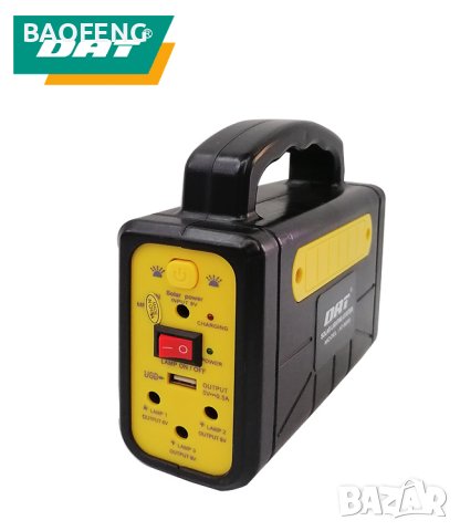 Соларен комплект Нов Dat-At-9006, фенер, прожектор, радио, usd, sd карта, комплект за осветление, снимка 8 - Къмпинг осветление - 37449985