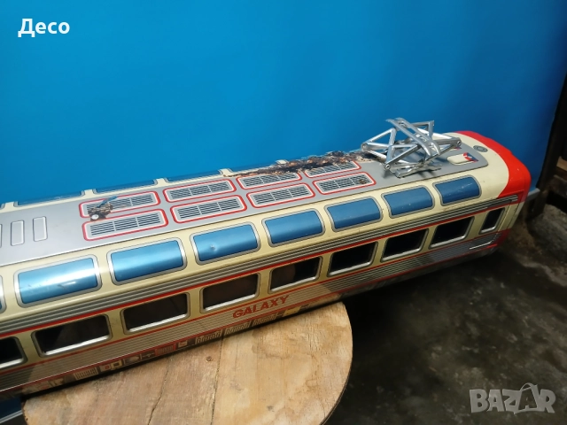 Стара японска тенекиена играчка трамвай., снимка 2 - Колекции - 52257049