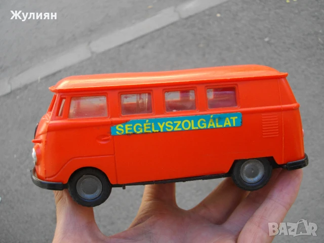 СОЦ ПЛАСТМАСОВА КОЛИЧКА ФОЛКСВАГЕН БУС VOLKSWAGEN VW , снимка 5 - Антикварни и старинни предмети - 51142833