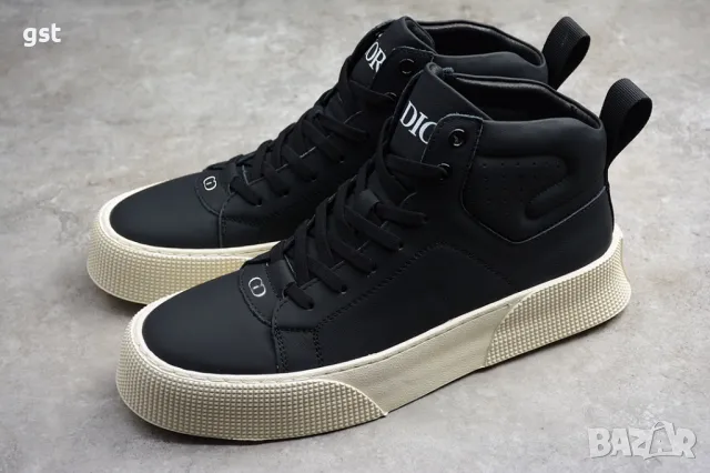 Уникални Редки дизайнерски Маратонки Кецове Dior High Top Сникърси Унисекс Мъжки дамски , снимка 1