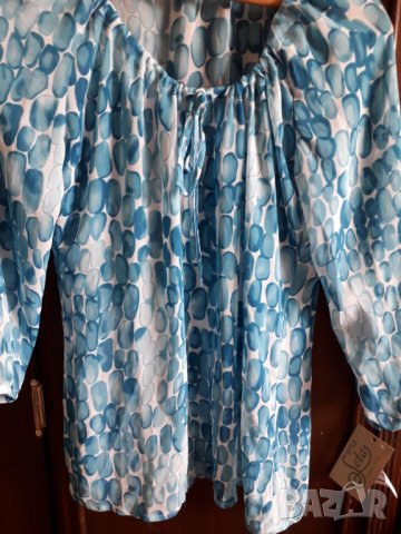 Дамска лятна тънка ефирна блуза с дълъг ръкав, снимка 2 - Блузи с дълъг ръкав и пуловери - 29007599