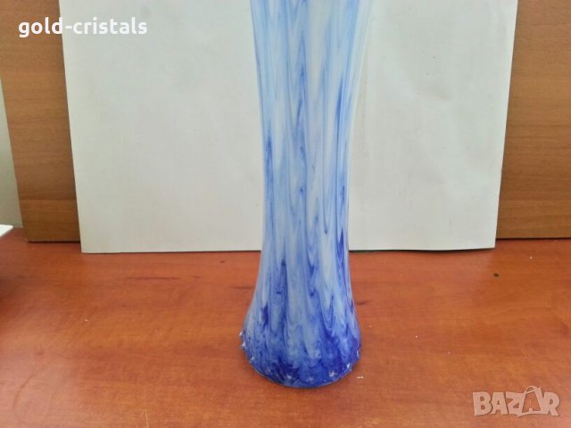 Стъклена ваза , снимка 9 - Антикварни и старинни предмети - 26751974