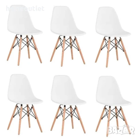 РАЗПРОДАЖБА Трапезни столове, к-т от 6бр - R007-SIM LUXURY LQ-YMS-6BAI