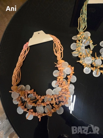 Уникални гердани РЪЧКА ИЗРАБОТКА със седеф, снимка 4 - Колиета, медальони, синджири - 52462191