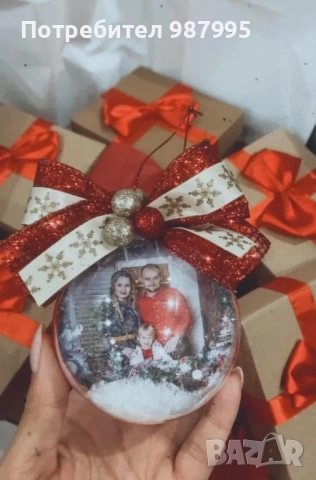 Коледна топка със снимка, снимка 3 - Декорация за дома - 52261851